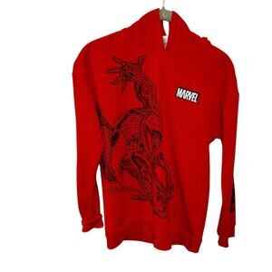 NEW Marvel‎ Spiderman Red Pullover Hoodie Size 14 NWT